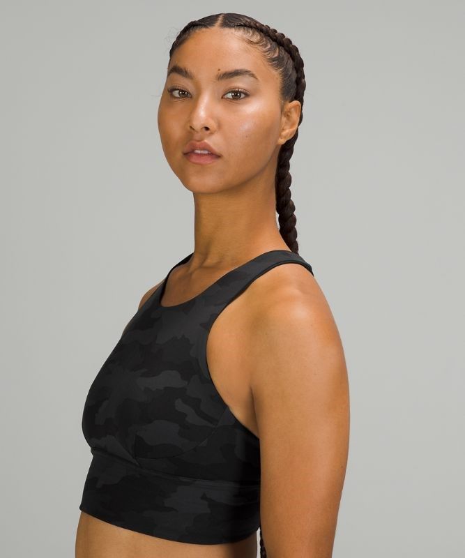 Lululemon Wunder Train Long-Line Bra Sport BH Dam Camo Svarta Olika Färger | LZOH-30581