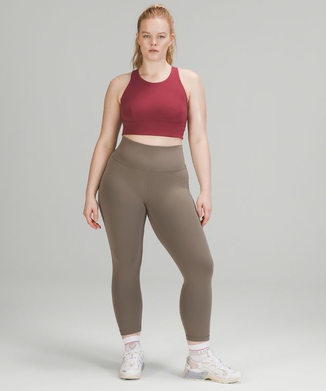Lululemon Wunder Train Long-Line Bra Sport BH Dam Vinröda | GWKY-02675