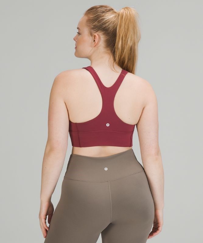 Lululemon Wunder Train Long-Line Bra Sport BH Dam Vinröda | GWKY-02675