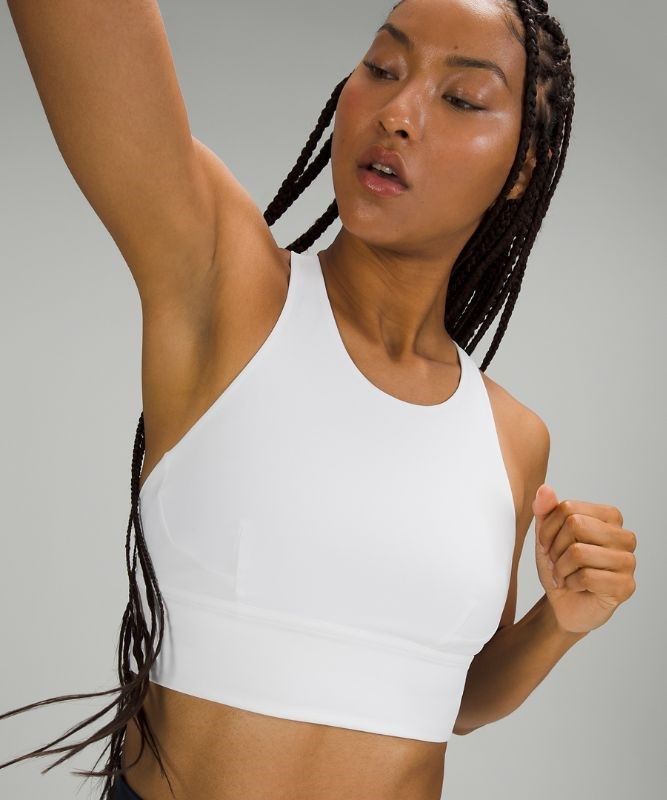 Lululemon Wunder Train Long-Line Bra Sport BH Dam Vita | FBAU-50176
