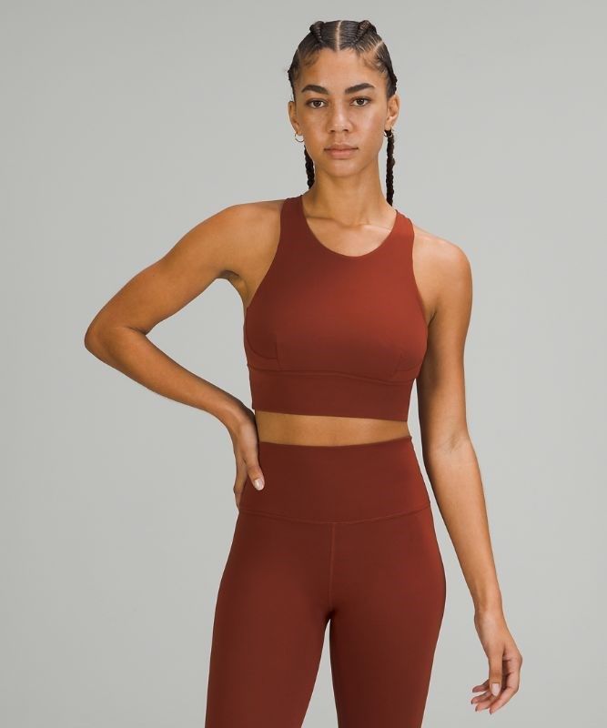 Lululemon Wunder Train Long-Line Bra Sport BH Dam Bruna | BJYT-04286