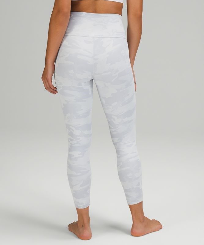 Lululemon Wunder Under HR Crop 23 Byxor Dam Camo Vita | YWTO-41853
