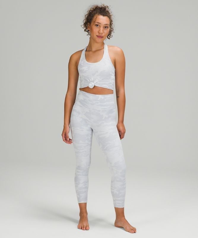 Lululemon Wunder Under HR Crop 23 Byxor Dam Camo Vita | VLSQ-38605