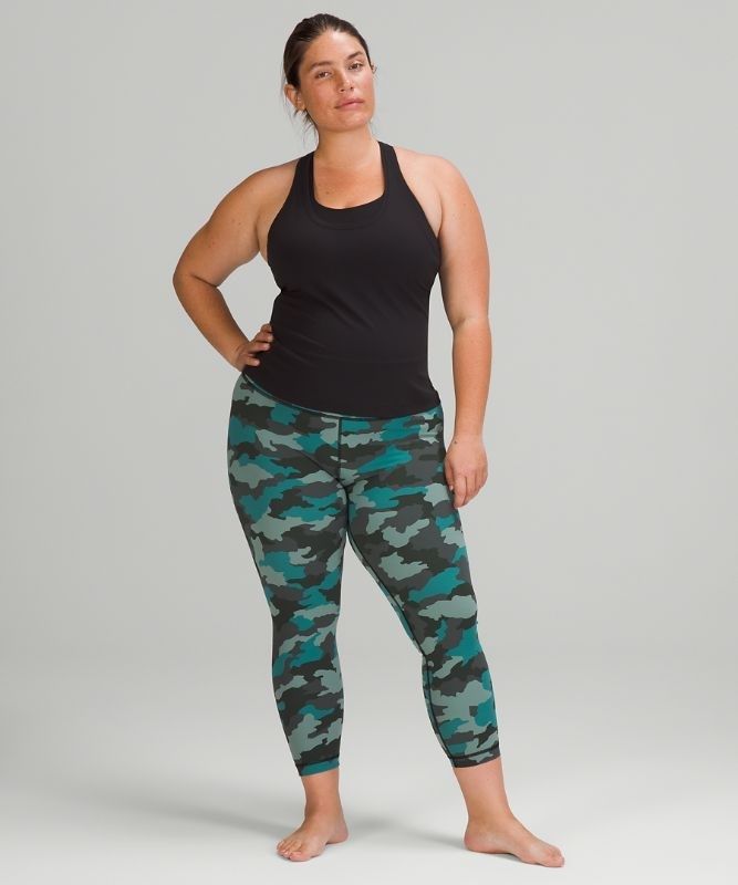 Lululemon Wunder Under HR Tight 25 Leggings Dam Camo Turkos Olika Färger | STOM-51784