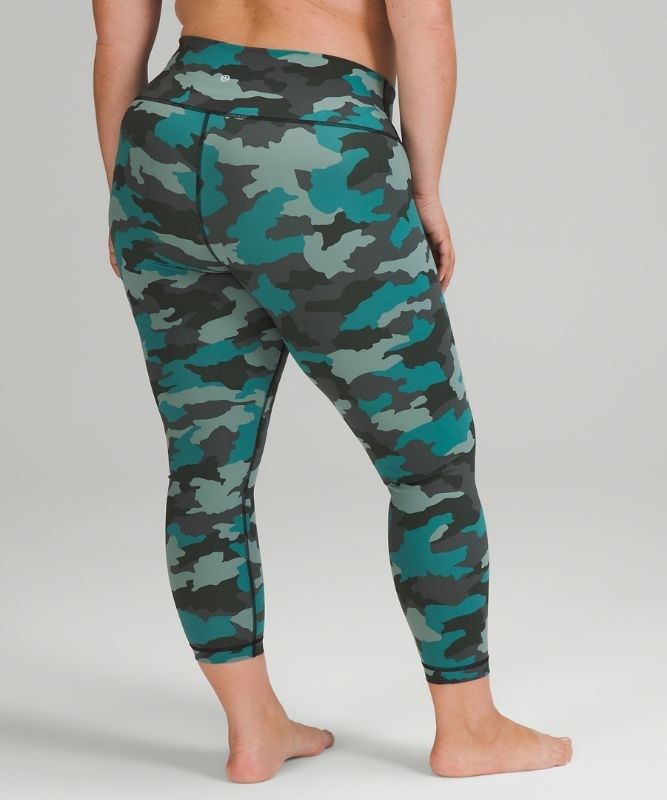 Lululemon Wunder Under HR Tight 25 Leggings Dam Camo Turkos Olika Färger | STOM-51784