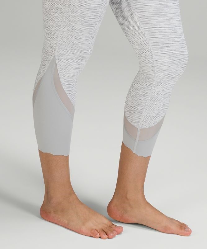 Lululemon Wunder Under Scalloped Hem High-Rise Crop 23 Leggings Dam Olika Färger | MSED-64520