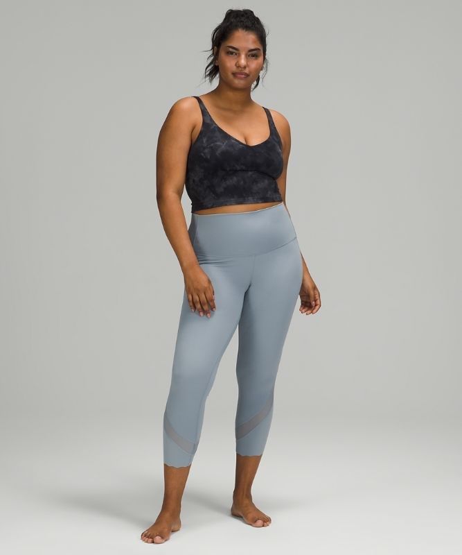 Lululemon Wunder Under Scalloped Hem High-Rise Crop 23 Leggings Dam Chambray | YRVN-25491