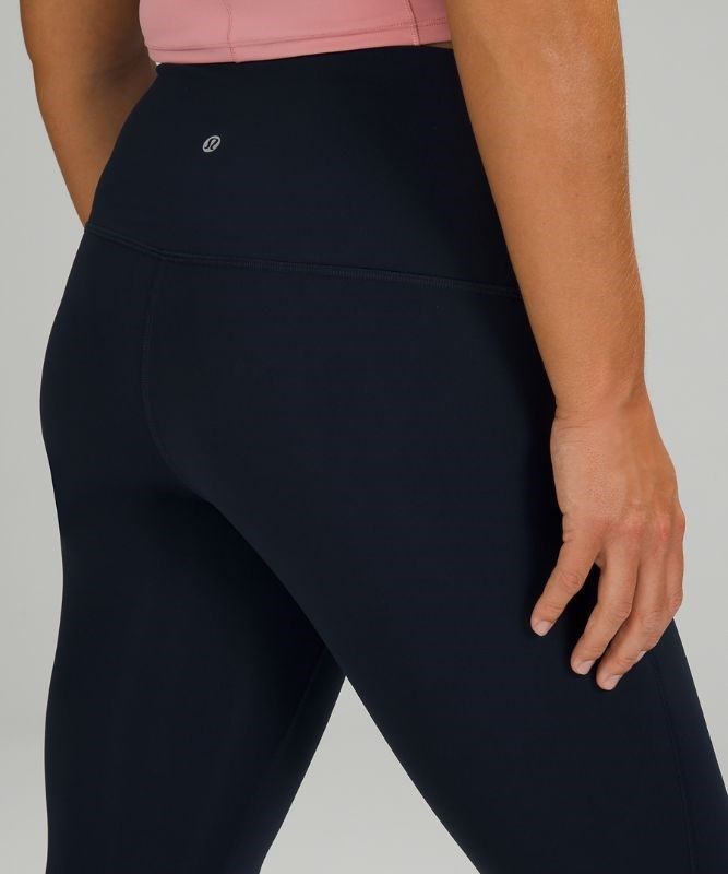 Lululemon Wunder Under Scalloped Hem High-Rise Crop 23 Leggings Dam Marinblå | BMHZ-75018