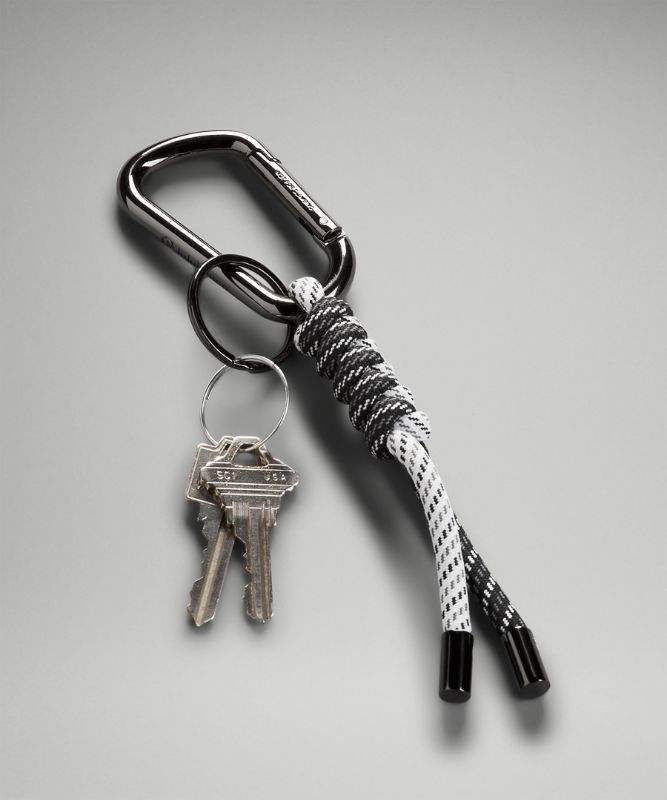 Lululemon You Hold The Keychain 2.0 Väskor Accessories Svarta Vita Silver | EOZD-47190
