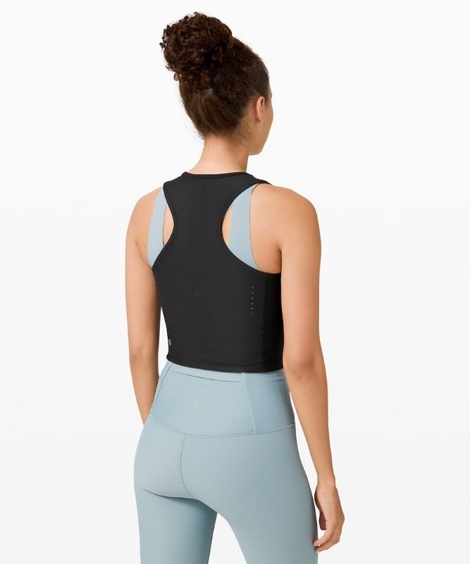 Lululemon Zoned In Tank Top Blast Dam Svarta | KJYR-12537