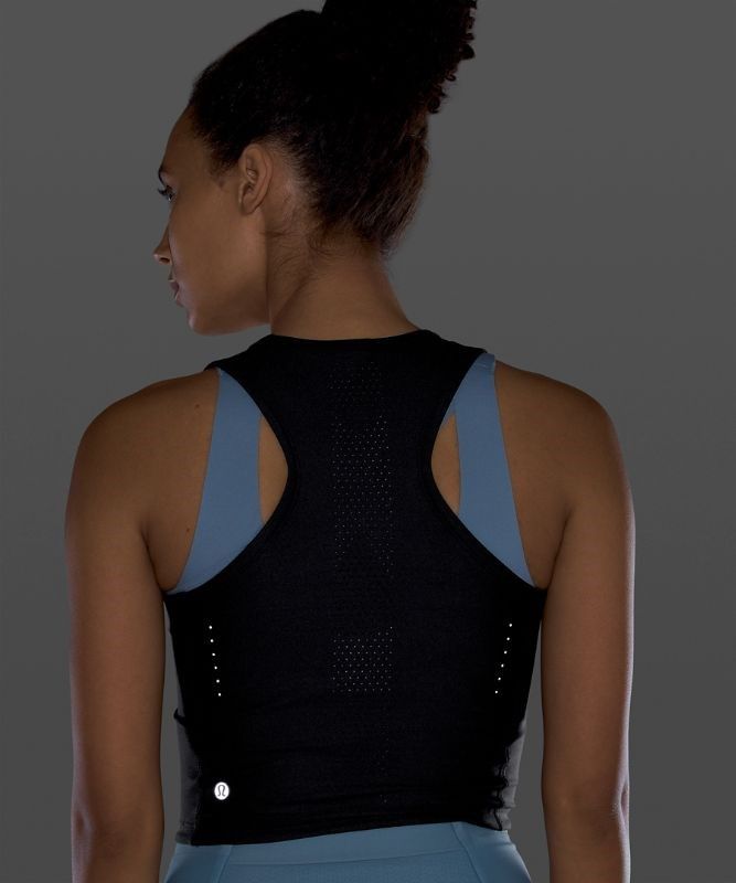 Lululemon Zoned In Tank Top Blast Dam Svarta | KJYR-12537
